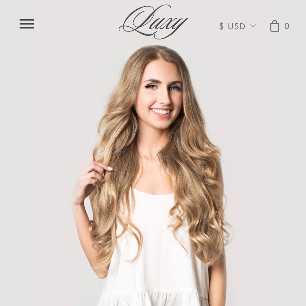 Luxy 100% human hair clip in extensions